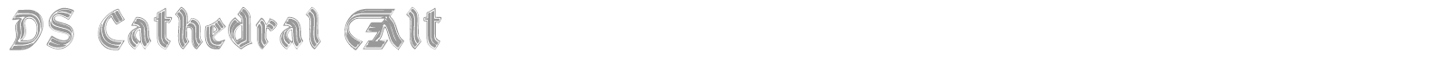 DS Cathedral font preview
